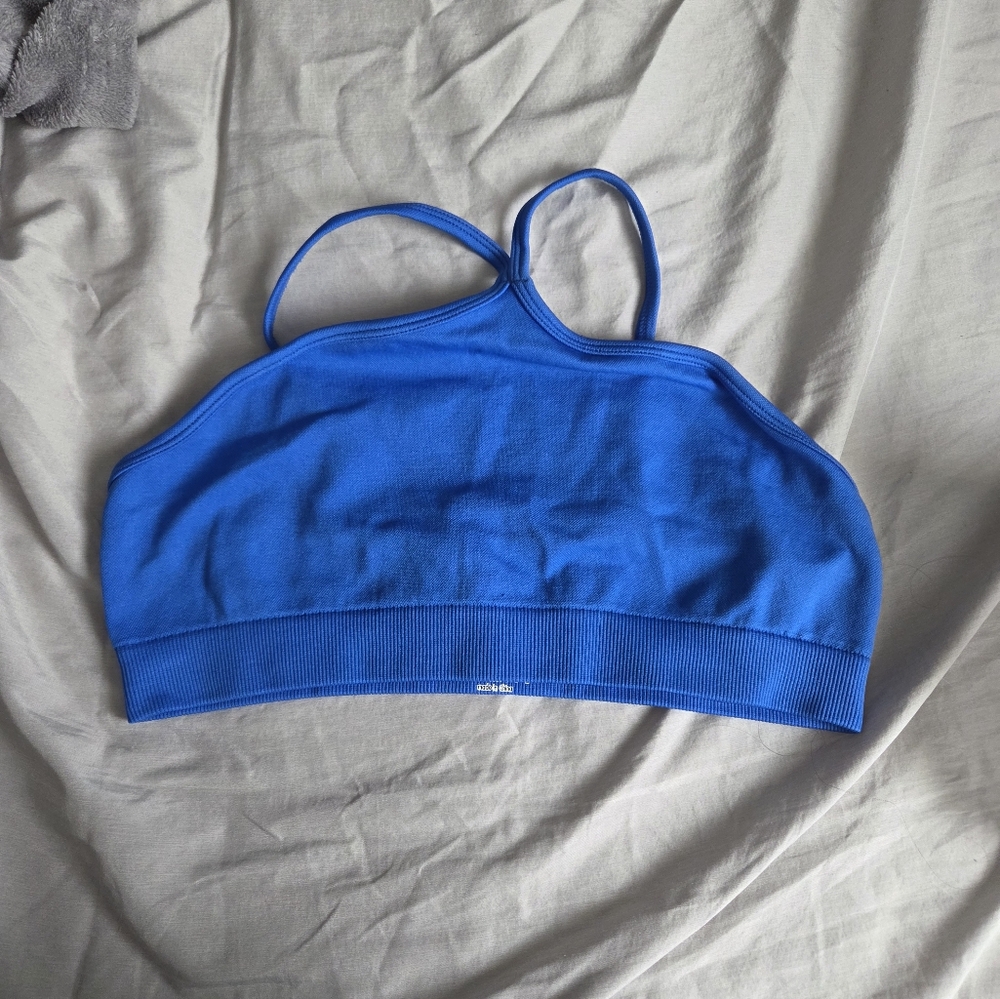 SHEIN Blue Crop Top